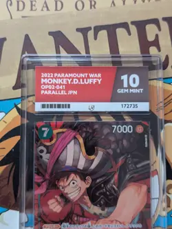 Monkey.D.Luffy OP02-041 One Piece Card Game Alt Art Parallel Paramount War CCG - Image 2