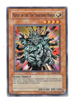 Manju Of The Ten Thousand Hands DR2-EN089 Common Unlimited Edition Yugioh Card - Image 1