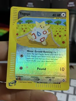 Togepi 114/147 Aquapolis 2002 Reverse Holo Pokemon Card TCG - Image 5