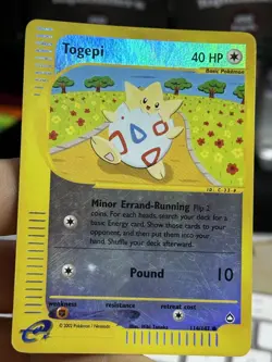 Togepi 114/147 Aquapolis 2002 Reverse Holo Pokemon Card TCG - Image 6