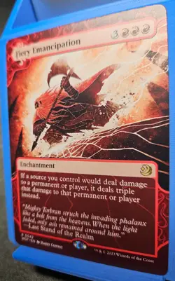 MTG Fiery Emancipation - Wilds of Eldraine R 0042 - MiNT Pack Fresh - Image 3