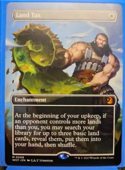 MTG Land Tax - Wilds of Eldraine - M 0066 Anime Borderless MiNT Pack Fresh - Image 1