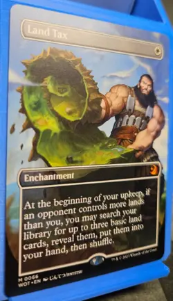 MTG Land Tax - Wilds of Eldraine - M 0066 Anime Borderless MiNT Pack Fresh - Image 2