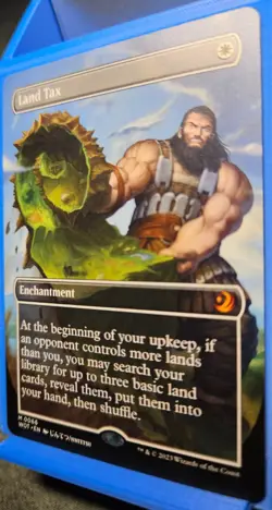 MTG Land Tax - Wilds of Eldraine - M 0066 Anime Borderless MiNT Pack Fresh - Image 3