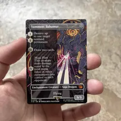 Summon: Bahamut Borderless Magic Final Fantasy MTG NM (Non-Foil) - Image 3