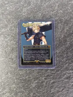 MTG Final Fantasy Cloud Ex Soldier Borderless #202 - Image 1
