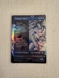 Summon: Shiva Foil Borderless U0362 Final Fantasy MTG Magic the Gathering NM - Image 1