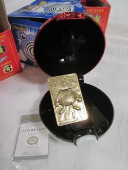 Pokemon Cards 23K Gold Plated 4 Mixed Lot red & blue used + sealed PokÃ©mon Coins - Image 20