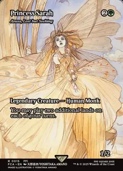 1x - Princess Sarah [Azusa, Lost but Seeking] - (showcase) - FF FCA - NM MTG - Image 1