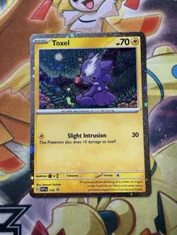 SWIRL Toxel SVP 119 Black Star Promo Cosmo Holo Pokemon Card Mint - Image 1