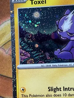 SWIRL Toxel SVP 119 Black Star Promo Cosmo Holo Pokemon Card Mint - Image 2