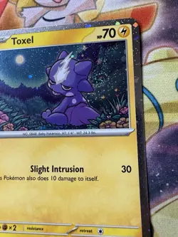 SWIRL Toxel SVP 119 Black Star Promo Cosmo Holo Pokemon Card Mint - Image 2