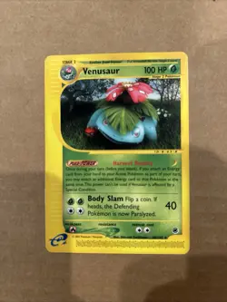PokÃ©mon TCG Venusaur Card 68/165 Rare Expedition Edition Near Mint Condition - Image 1