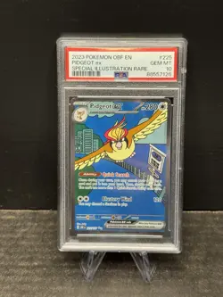 2023 POKEMON OBF EN-OBSIDIAN FLAMES SPECIAL ILLUSTRATION RARE PIDGEOT EX PSA 10 - Image 1