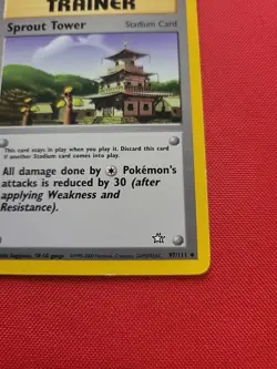Pokemon: Sprout Tower #97/111 Neo Genesis WOTC 2000 Vintage - NM / LP - T134 - Image 17