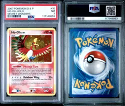 PSA 7 Ho-Oh 10/132 Holo 2007 Secret Wonders Diamond & Pearl Pokemon TCG - Image 3