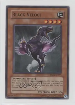 Black Veloci Unlimited YuGiOh Phantom Darkness #PTDN-EN033 2008 0kb5 - Image 1