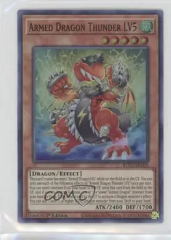 Armed Dragon Thunder LV5 (SR) 1st Ed. YuGiOh Blazing Vortex #BLVO-EN003 0y59 - Image 1