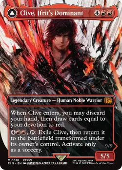 Clive, Ifrit's Dominant (Borderless) (0318) Final Fantasy Foil - Image 1