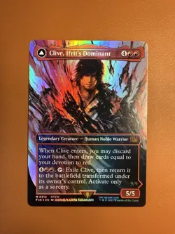 Clive, Ifrit's Dominant (Borderless) (0318) Final Fantasy Foil - Image 2