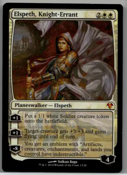 Near Mint or Better Elspeth, Knight-Errant #13 Modern Event Deck W/Tracking - Image 3