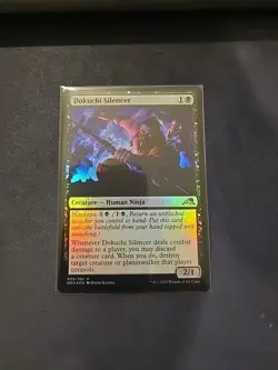 MTG Dokuchi Silencer FOIL #095/302 Kamigawa: Neon Dynasty Uncommon NM/M - Image 1