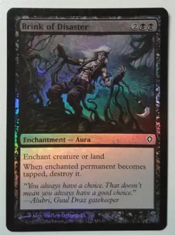 Brink of Disaster *FOIL Common* Magic MtG x1 Worldwake MP - Image 1
