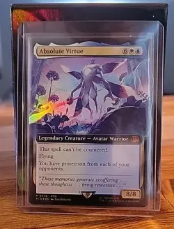 MTG Absolute Virtue (Extended Art) Final Fantasy #0476 FOIL NM - Image 1