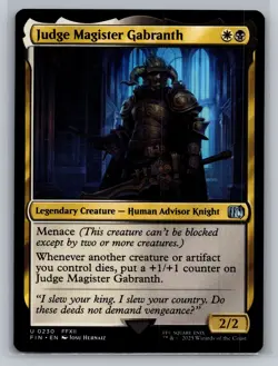 Magic: The Gathering - Final Fantasy #230 Judge Magister Gabranth - Image 1
