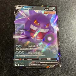 Gengar V 156/264 NM Ultra Rare Fusion Strike Holo Foil Pokemon Card TCG - Image 1