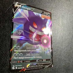 Gengar V 156/264 NM Ultra Rare Fusion Strike Holo Foil Pokemon Card TCG - Image 2