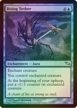 1 x Biting Tether - Foil - Shadowmoor - LP - Magic The Gathering - Image 2