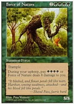 Force of Nature - Fifth Edition #294 MTG Magic The Gathering - Image 2