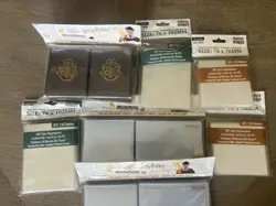 Harry Potter Hogwarts Battle Square and Large Card Sleeves Lot Of 7 2 Half Full - Image 1