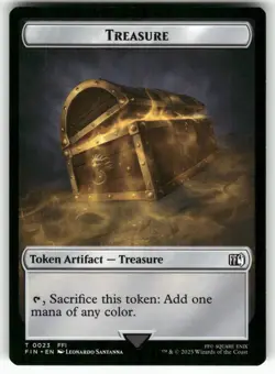 Hero (0006) | Treasure (0023) Double-Sided Token - Foil - MTG: Final Fantasy NM+ - Image 4