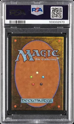 1996 MTG 4TH ED FOREIGN BLACK BORDER TRADITIONAL CHINESE LLANOWAR ELVES PSA 6 - Image 4