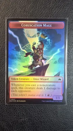 Coruscation Mage / Food Token FOIL 0017 / 0027 M PF MTG Bloomburrow Series - Image 1