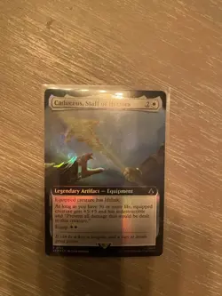 🔮 MTG: Caduceus, Staff of Hermes (Extended Art) : Assassin's Creed Foil - Image 1