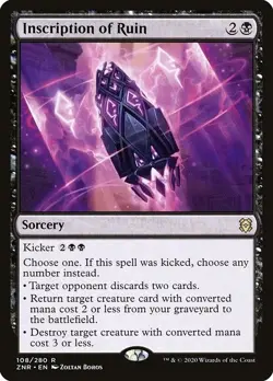 Inscription of Ruin (Near Mint NM) MTG Magic - Zendikar Rising - Image 1