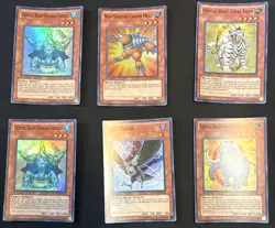 Vintage 1st Edition Holo YU-GI-OH! RYMP RA YELLOW MEGA PACK x 6 Card Lot - Image 1