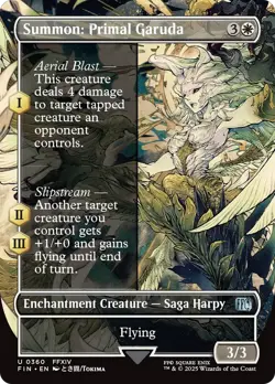 Summon: Primal Garuda - FIN #360 | NORMAL | NM | MTG | BORDERLESS | FULL ART - Image 1
