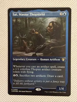 MTG [Sai, Master Thopterist] Foil Etched Commander Masters #494 Rare NM/Unplayed - Image 5