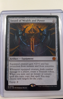 Sword of Wealth and Power MTG OTJ The Big Score Regular NM - Image 3