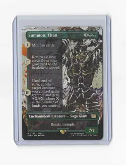 Mtg Final Fantasy #373 Summon: Titan (Borderless) Regular - Image 1