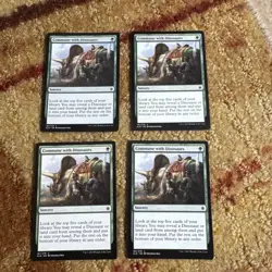 4x Commune with Dinosaurs MTG Ixalan NM Magic Regular x 4 Playset - Image 1