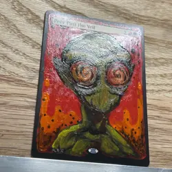 Peer Past the Veil, ALTERED, Hand-Painted MTG Card. Commander 1 of 1 - Image 7