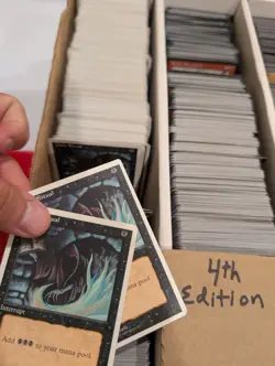 MTG | 4-Row Box Vintage Bulk | Tempest, Mirage, Visions, Alliances etc | LP/MP - Image 5