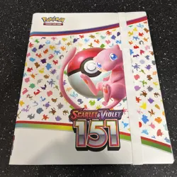 Pokemon TCG Card Game Scarlet & Violet 151 MEW BINDER ONLY US SELLER 20 Page Lot - Image 1