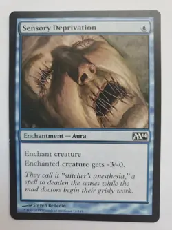 MTG Magic The Gathering Card Sensory Deprivation Enchantment Aura Blue M14 - Image 1
