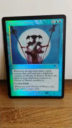 DECREE OF SILENCE Magic the Gathering MTG Enchantment 2003 Trading Card 32/143 - Image 1